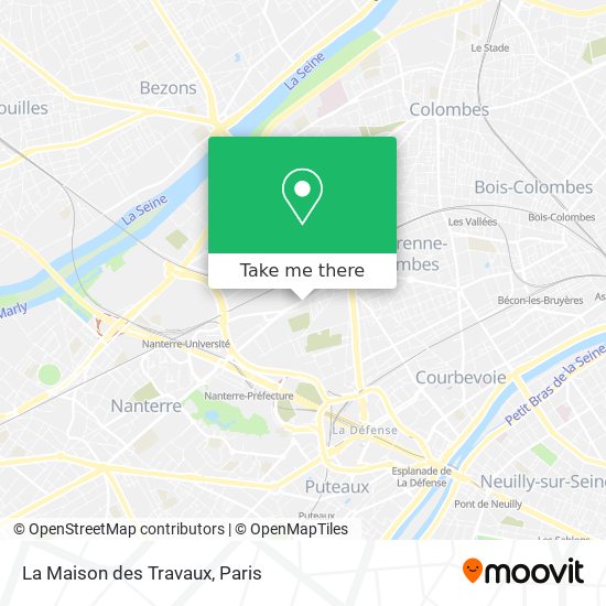 Mapa La Maison des Travaux