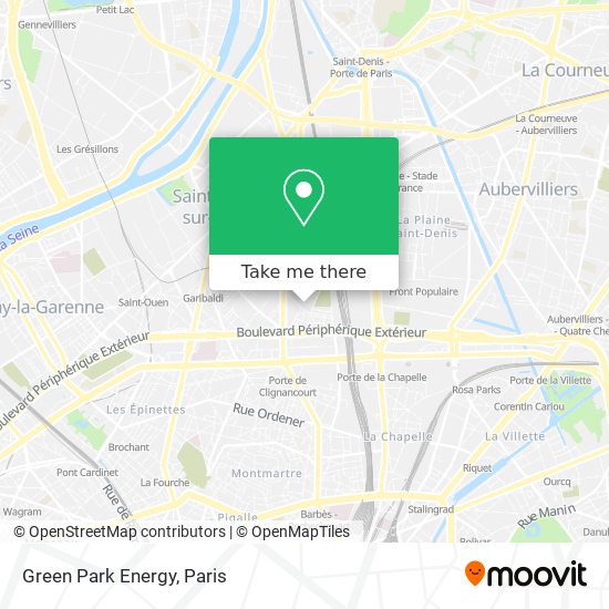 Mapa Green Park Energy