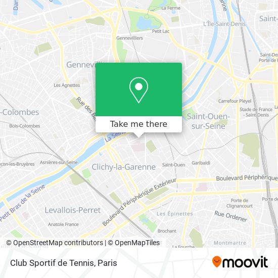 Club Sportif de Tennis map