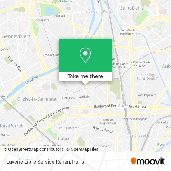 Mapa Laverie Libre Service Renan
