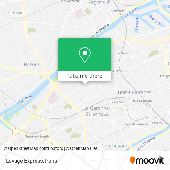 Lavage Express map