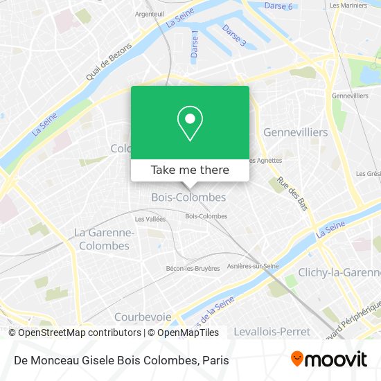 De Monceau Gisele Bois Colombes map