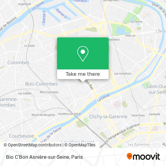 Bio C'Bon Asnière-sur-Seine map