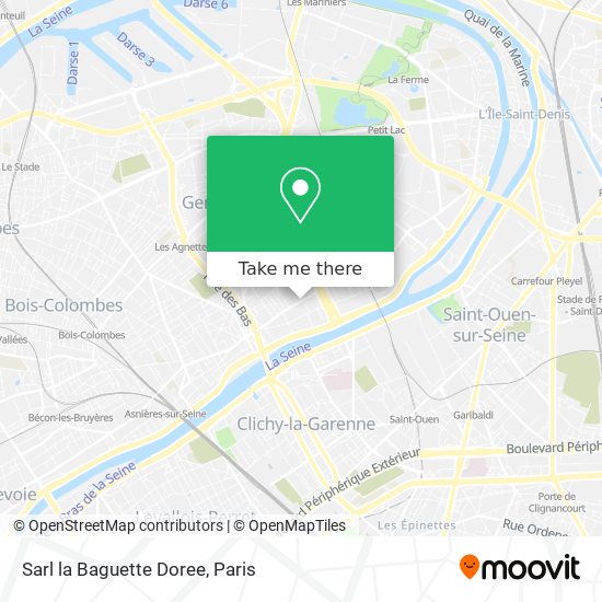 Sarl la Baguette Doree map