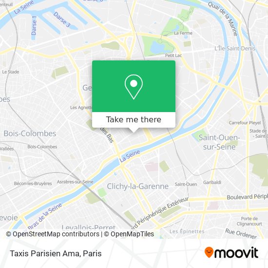 Mapa Taxis Parisien Ama