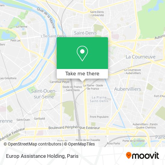 Europ Assistance Holding map