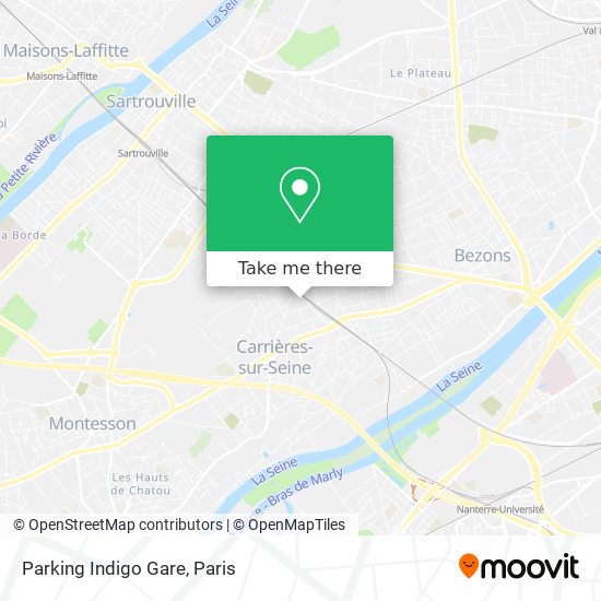 Mapa Parking Indigo Gare