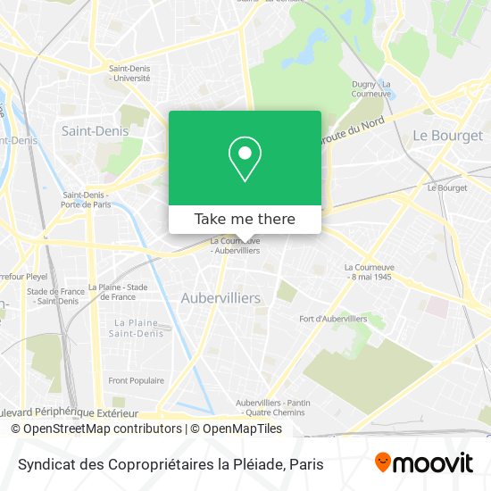 Syndicat des Copropriétaires la Pléiade map