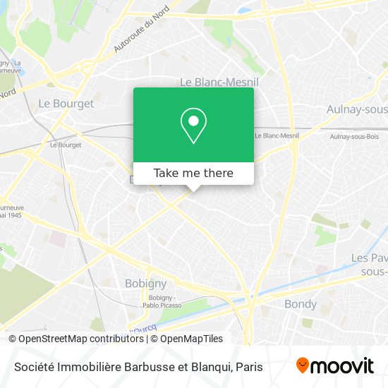 Mapa Société Immobilière Barbusse et Blanqui