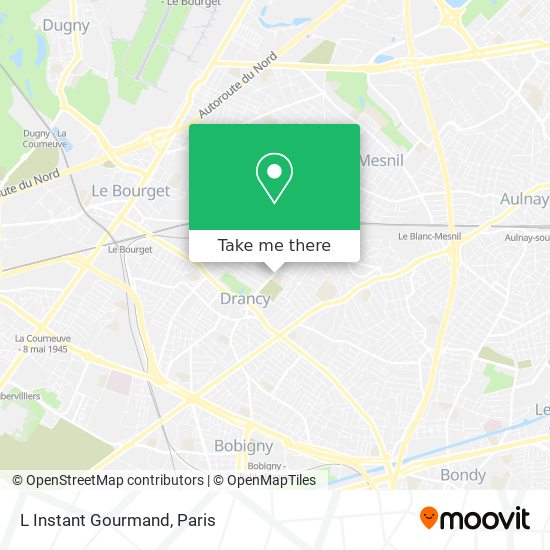 L Instant Gourmand map