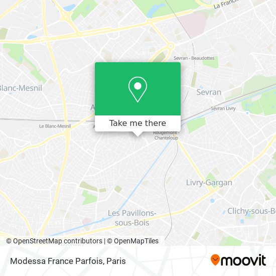 Mapa Modessa France Parfois