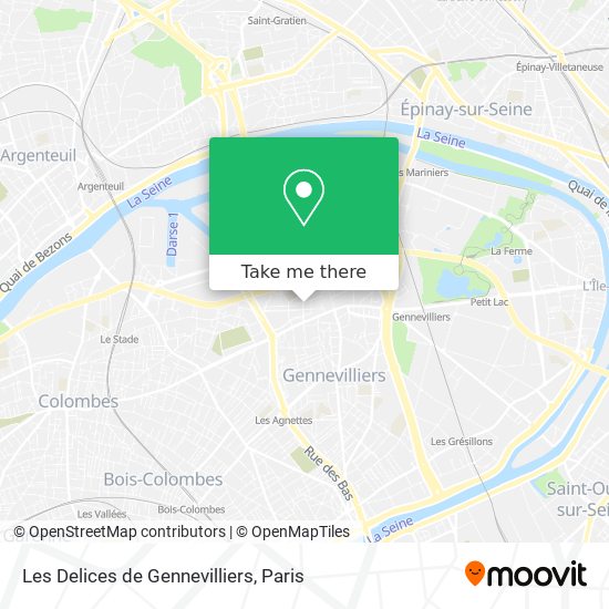 Les Delices de Gennevilliers map