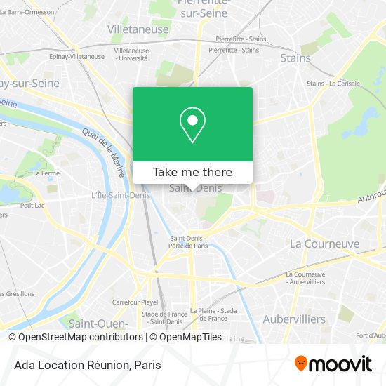Ada Location Réunion map