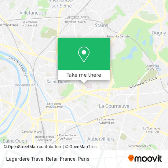 Mapa Lagardere Travel Retail France
