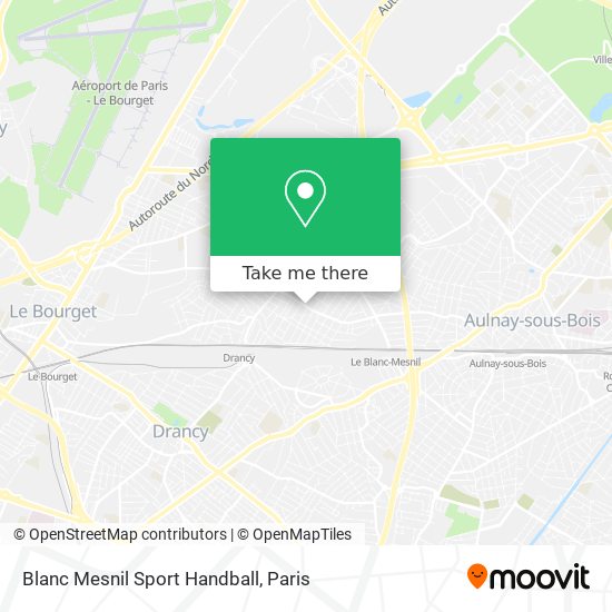 Blanc Mesnil Sport Handball map
