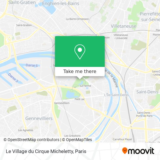 Mapa Le Village du Cirque Micheletty