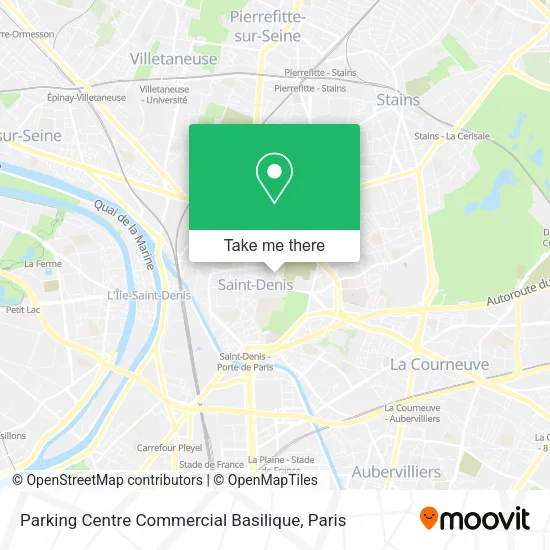 Parking Centre Commercial Basilique map