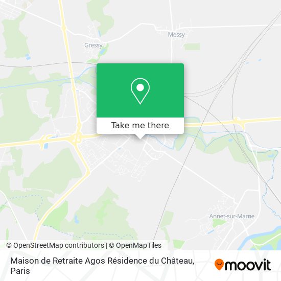 Maison de Retraite Agos Résidence du Château map