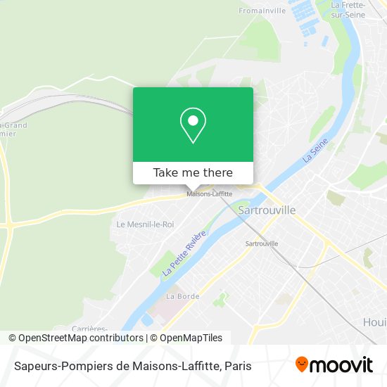 Mapa Sapeurs-Pompiers de Maisons-Laffitte