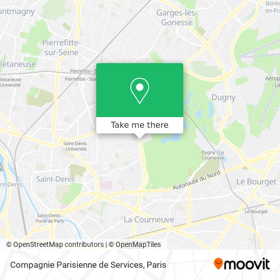 Mapa Compagnie Parisienne de Services