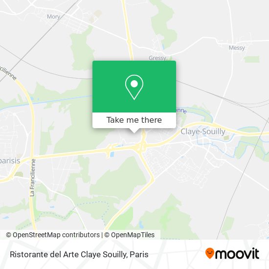 Mapa Ristorante del Arte Claye Souilly