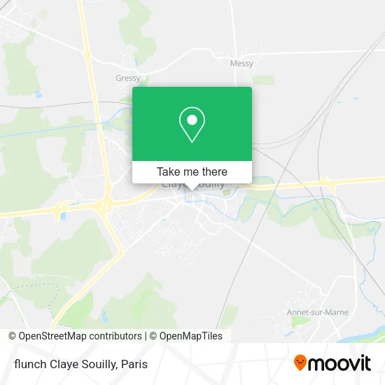 flunch Claye Souilly map