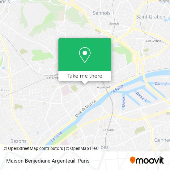 Mapa Maison Benjediane Argenteuil