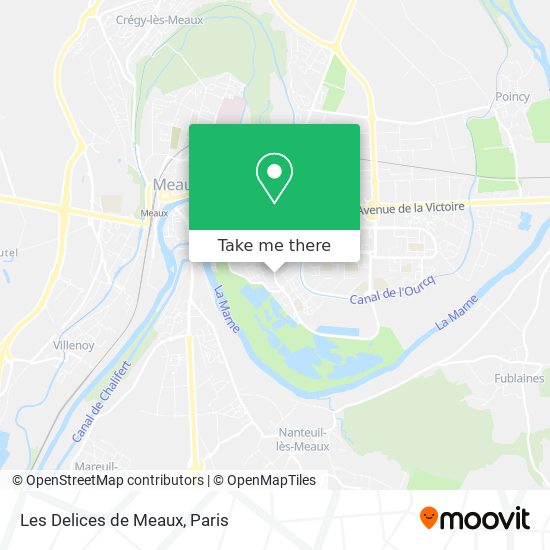 Les Delices de Meaux map