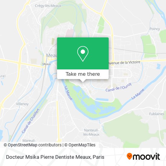 Mapa Docteur Msika Pierre Dentiste Meaux