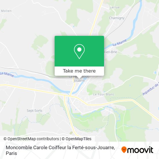Mapa Moncomble Carole Coiffeur la Ferté-sous-Jouarre