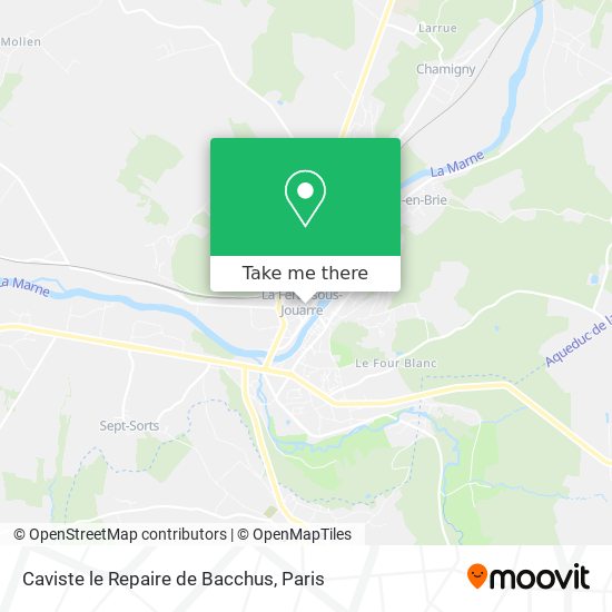 Mapa Caviste le Repaire de Bacchus