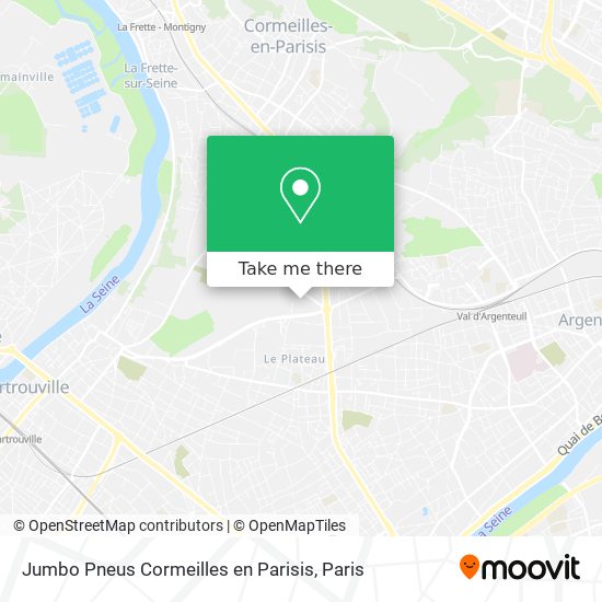 Mapa Jumbo Pneus Cormeilles en Parisis