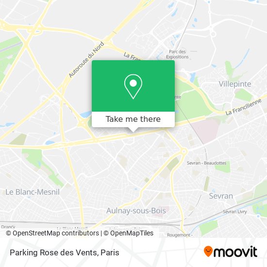 Parking Rose des Vents map
