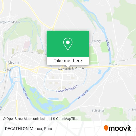 DECATHLON Meaux map