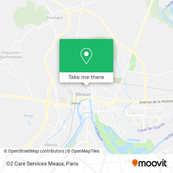 Mapa O2 Care Services Meaux