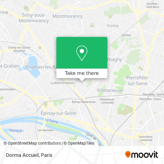 Dorma Accueil map