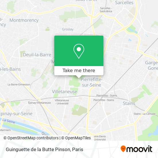 Guinguette de la Butte Pinson map