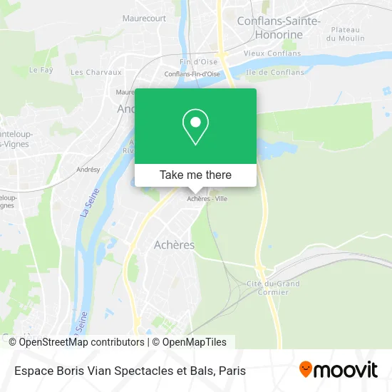 Espace Boris Vian Spectacles et Bals map