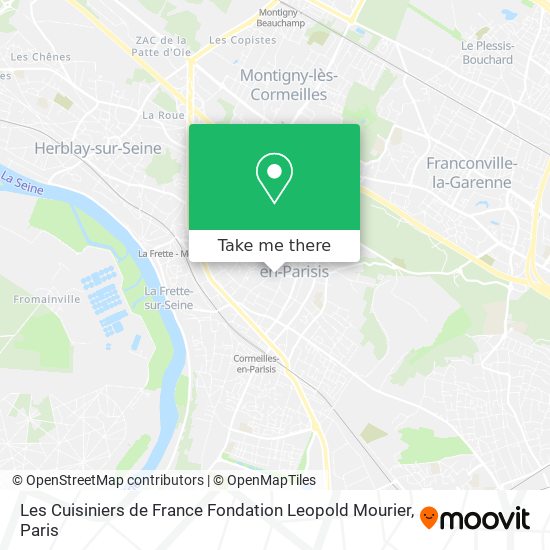 Les Cuisiniers de France Fondation Leopold Mourier map