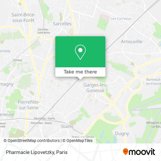 Pharmacie Lipovetzky map