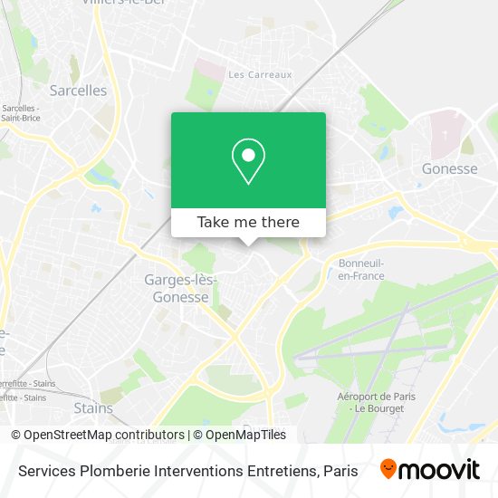 Services Plomberie Interventions Entretiens map