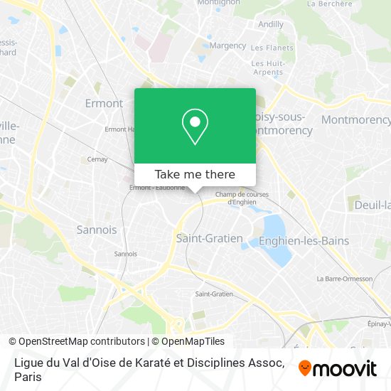 Ligue du Val d'Oise de Karaté et Disciplines Assoc map