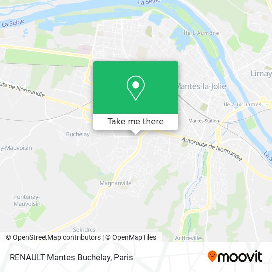 Mapa RENAULT Mantes Buchelay
