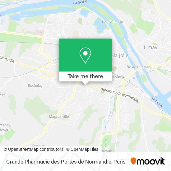 Mapa Grande Pharmacie des Portes de Normandie