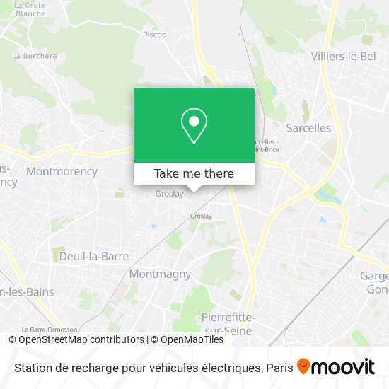 Station de recharge pour véhicules électriques map