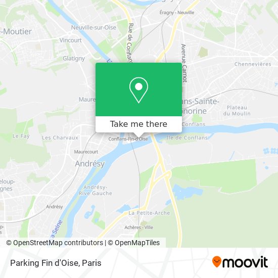 Parking Fin d'Oise map