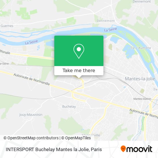 INTERSPORT Buchelay Mantes la Jolie map