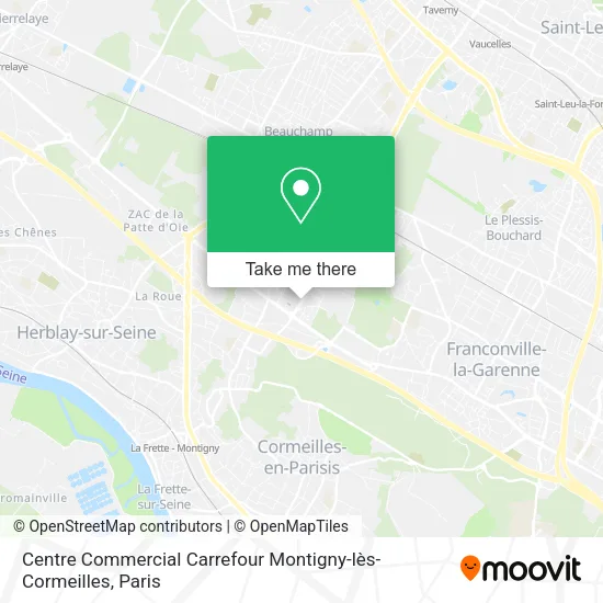 Centre Commercial Carrefour Montigny-lès-Cormeilles map