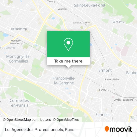 Lcl Agence des Professionnels map