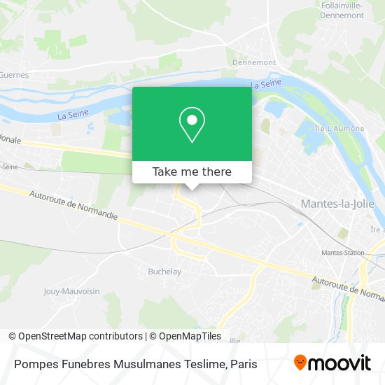 Pompes Funebres Musulmanes Teslime map